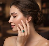 Anillo Gaurosa Mujer in Oro Smeraldo 0.69 Ct 50001486 - 50001486